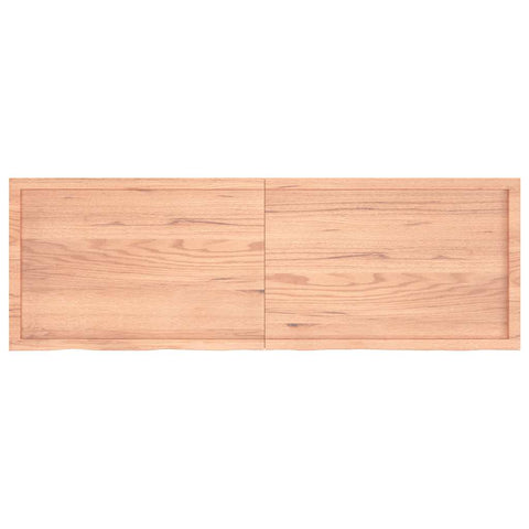 vidaXL Wall Shelf Light Brown 180x60x(2-6) cm Treated Solid Wood Oak