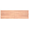 vidaXL Wall Shelf Light Brown 200x60x(2-6) cm Treated Solid Wood Oak