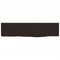 vidaXL Wall Shelf Dark Brown 40x10x2 cm Treated Solid Wood Oak