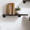 vidaXL Wall Shelf Dark Brown 40x20x2 cm Treated Solid Wood Oak