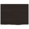 vidaXL Wall Shelf Dark Brown 40x30x2 cm Treated Solid Wood Oak