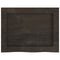 vidaXL Wall Shelf Dark Brown 40x30x(2-4) cm Treated Solid Wood Oak