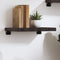 vidaXL Wall Shelf Dark Brown 40x30x(2-4) cm Treated Solid Wood Oak
