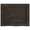 vidaXL Wall Shelf Dark Brown 40x30x(2-6) cm Treated Solid Wood Oak