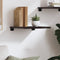 vidaXL Wall Shelf Dark Brown 40x40x2 cm Treated Solid Wood Oak