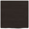 vidaXL Wall Shelf Dark Brown 40x40x2 cm Treated Solid Wood Oak