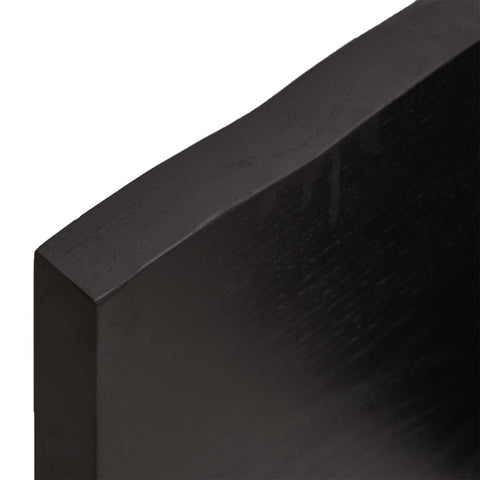 vidaXL Wall Shelf Dark Brown 40x40x(2-4) cm Treated Solid Wood Oak