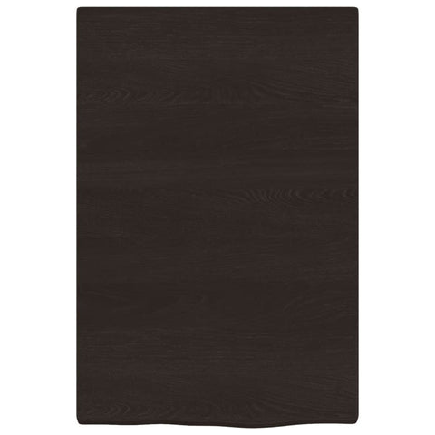 vidaXL Wall Shelf Dark Brown 40x60x2 cm Treated Solid Wood Oak