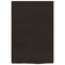 vidaXL Wall Shelf Dark Brown 40x60x(2-4) cm Treated Solid Wood Oak