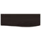 vidaXL Wall Shelf Dark Brown 60x20x4 cm Treated Solid Wood Oak