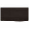 vidaXL Wall Shelf Dark Brown 60x30x2 cm Treated Solid Wood Oak