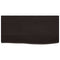 vidaXL Wall Shelf Dark Brown 60x30x(2-4) cm Treated Solid Wood Oak