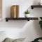 vidaXL Wall Shelf Dark Brown 60x30x(2-6) cm Treated Solid Wood Oak