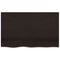 vidaXL Wall Shelf Dark Brown 80x50x(2-6) cm Treated Solid Wood Oak