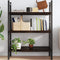 vidaXL Wall Shelf Dark Brown 80x60x(2-6) cm Treated Solid Wood Oak