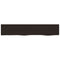 vidaXL Wall Shelf Dark Brown 100x20x4 cm Treated Solid Wood Oak