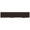 vidaXL Wall Shelf Dark Brown 100x20x6 cm Treated Solid Wood Oak