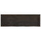 vidaXL Wall Shelf Dark Brown 100x30x(2-4) cm Treated Solid Wood Oak
