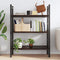 vidaXL Wall Shelf Dark Brown 100x40x(2-4) cm Treated Solid Wood Oak