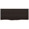 vidaXL Wall Shelf Dark Brown 100x40x(2-4) cm Treated Solid Wood Oak