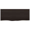vidaXL Wall Shelf Dark Brown 100x40x(2-6) cm Treated Solid Wood Oak