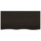 vidaXL Wall Shelf Dark Brown 100x50x(2-4) cm Treated Solid Wood Oak