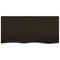 vidaXL Wall Shelf Dark Brown 100x50x(2-6) cm Treated Solid Wood Oak