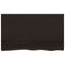 vidaXL Wall Shelf Dark Brown 100x60x2 cm Treated Solid Wood Oak