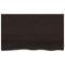 vidaXL Wall Shelf Dark Brown 100x60x(2-4) cm Treated Solid Wood Oak