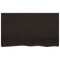 vidaXL Wall Shelf Dark Brown 100x60x(2-6) cm Treated Solid Wood Oak