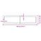 vidaXL Wall Shelf Dark Brown 120x30x(2-4) cm Treated Solid Wood Oak