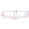vidaXL Wall Shelf Dark Brown 120x30x(2-6) cm Treated Solid Wood Oak