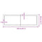 vidaXL Wall Shelf Dark Brown 120x40x(2-6) cm Treated Solid Wood Oak