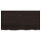 vidaXL Wall Shelf Dark Brown 120x60x(2-6) cm Treated Solid Wood Oak