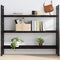 vidaXL Wall Shelf Dark Brown 140x40x(2-4) cm Treated Solid Wood Oak