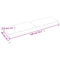 vidaXL Wall Shelf Dark Brown 140x40x(2-6) cm Treated Solid Wood Oak