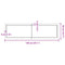 vidaXL Wall Shelf Dark Brown 140x40x(2-6) cm Treated Solid Wood Oak