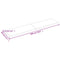 vidaXL Wall Shelf Dark Brown 180x40x(2-4) cm Treated Solid Wood Oak