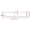 vidaXL Wall Shelf Dark Brown 180x40x(2-4) cm Treated Solid Wood Oak
