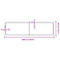 vidaXL Wall Shelf Dark Brown 180x50x(2-4) cm Treated Solid Wood Oak