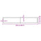 vidaXL Wall Shelf Dark Brown 220x40x(2-6) cm Treated Solid Wood Oak