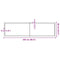 vidaXL Wall Shelf Dark Brown 220x60x(2-6) cm Treated Solid Wood Oak