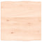vidaXL Table Top 40x40x2 cm Untreated Solid Wood Oak Live Edge