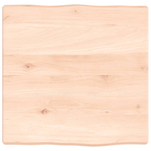 vidaXL Table Top 40x40x(2-4) cm Untreated Solid Wood Live Edge