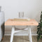 vidaXL Table Top 40x40x(2-4) cm Untreated Solid Wood Live Edge