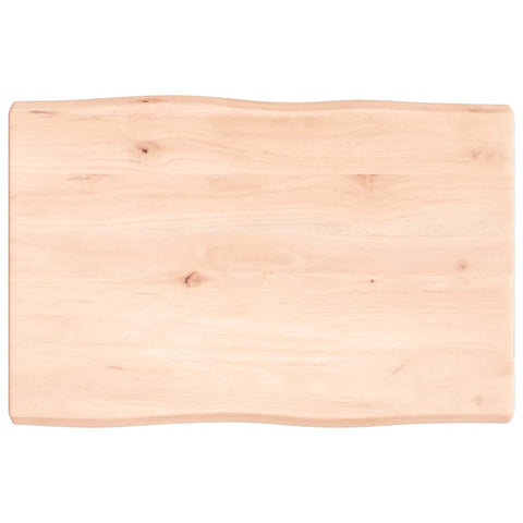 vidaXL Table Top 60x40x(2-4) cm Untreated Solid Wood Live Edge