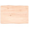 vidaXL Table Top 60x40x(2-4) cm Untreated Solid Wood Live Edge