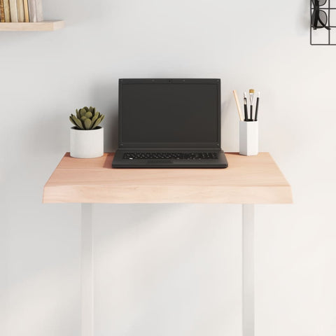 vidaXL Table Top 60x40x(2-4) cm Untreated Solid Wood Live Edge