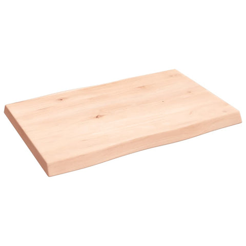 vidaXL Table Top 60x40x(2-4) cm Untreated Solid Wood Live Edge