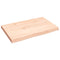 vidaXL Table Top 60x40x(2-4) cm Untreated Solid Wood Live Edge